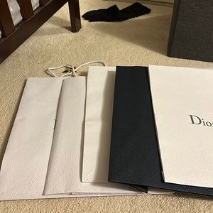Dior shopping bags